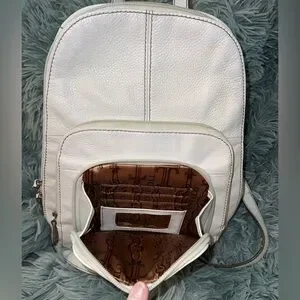 Tignanello | Bags | Tignanello White Leather Backpack | Poshmark display picture 1
